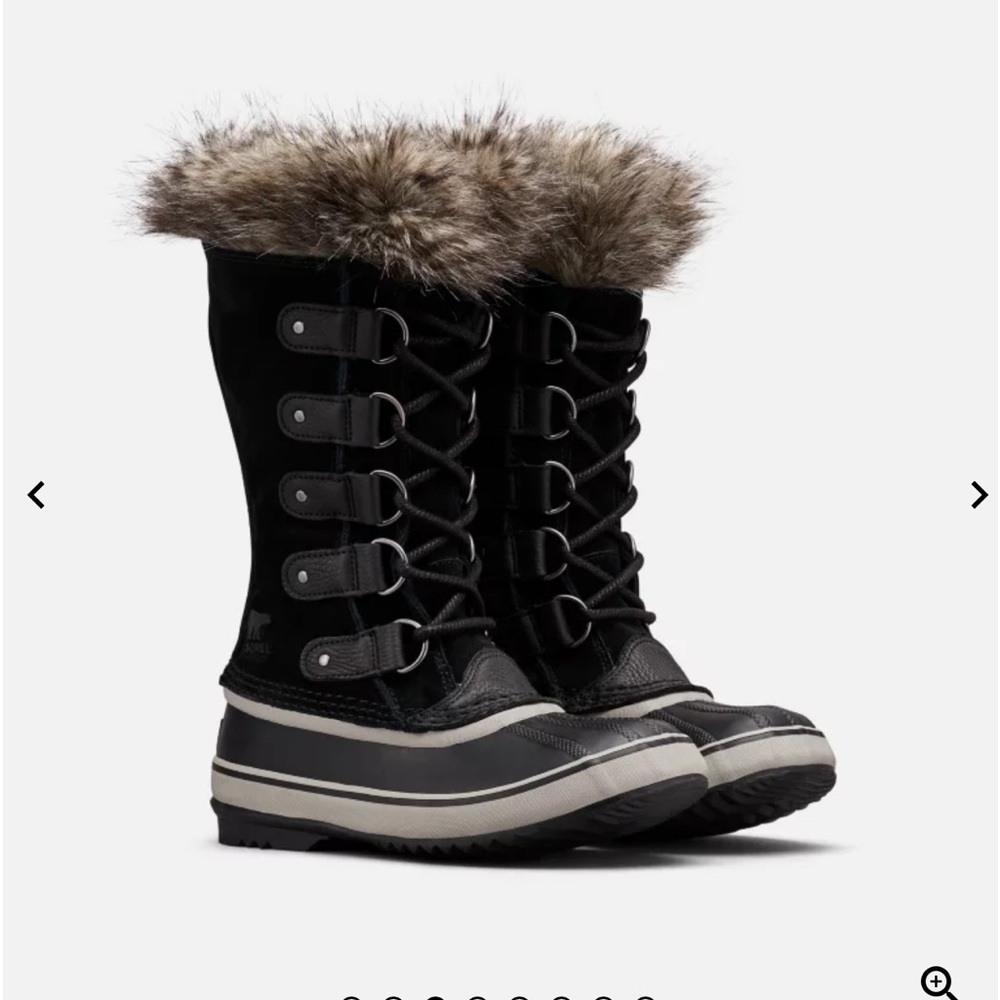 Joan of Arctic SOREL Black & Stone waterproof boot